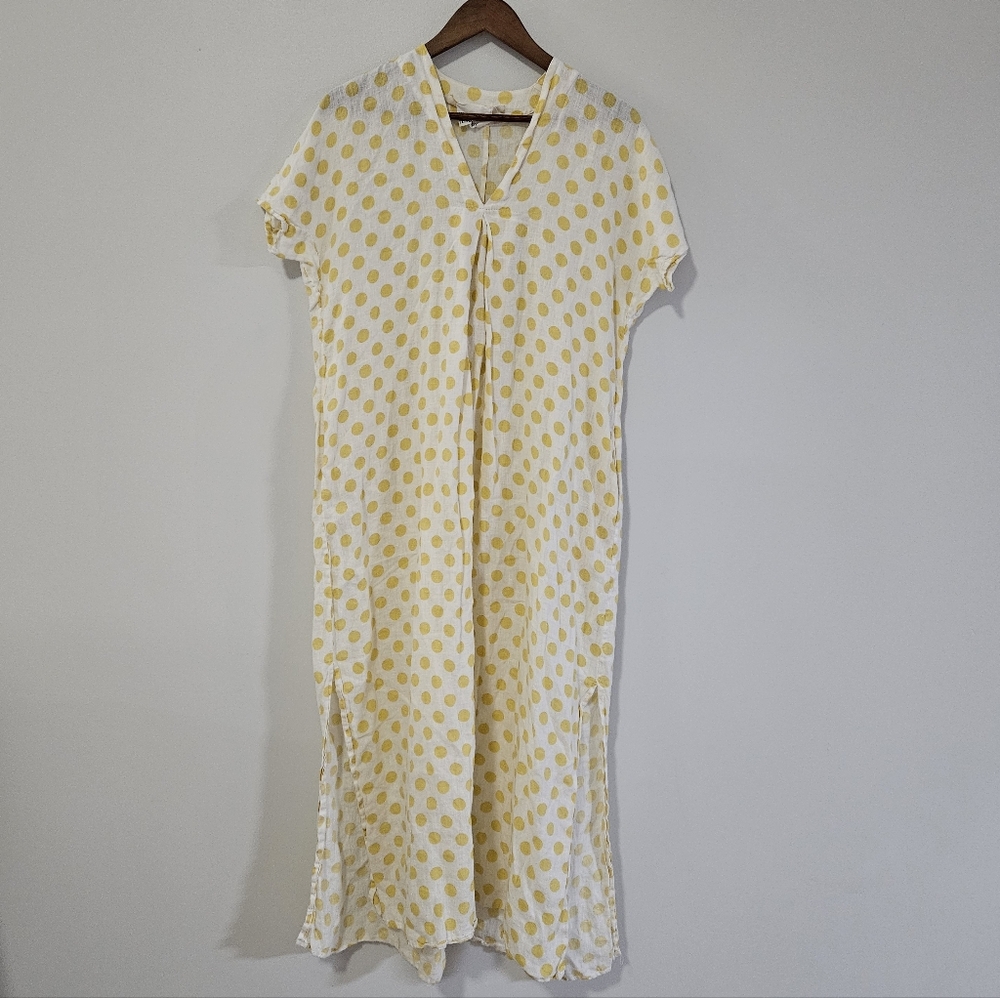 Lisa Marie Fernandez Polka Dot 100% Linen Dress 1/XS